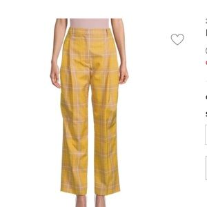 NWT 650$ Phillip Lim sunflower  Multi Color Sequin Plaid Trouser Size USA 10